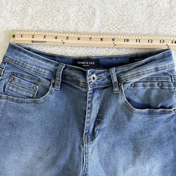 Kenneth Cole Jeans Shorts Women's Size 28 Medium Wash Denim Bermuda - Picture 10 of 13